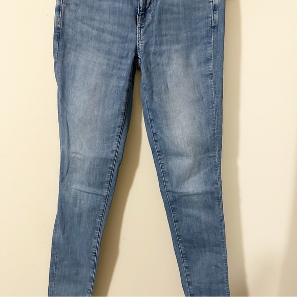 American Eagle Womens Next Level Stretch Jeggings Light Wash Jeans Size 4 LONG - Picture 6 of 10